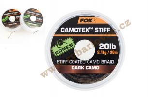 Fox šňůra EDGES Camotex Stiff Dark 20lb/20m